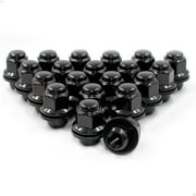 Wheel Accessories Parts Set of 20 12x1.5 Lug Nuts Black fit Toyota, Lexus, Scion, Pontiac 90084-94001 88972745 611-211 Mag Seat Wheel Lug Nut with Washer