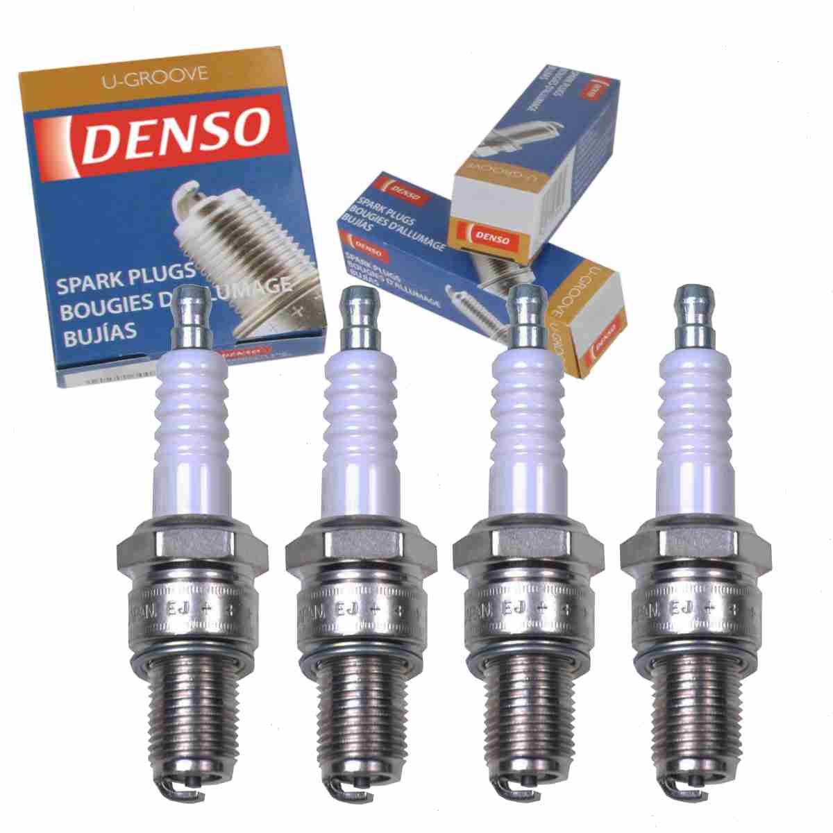 4 pc DENSO 3110 Standard U-Groove Spark Plugs for W16ESR-U Ignition Wire Secondary Fits select: 1982-1983 VOLKSWAGEN VANAGON, 1981 VOLKSWAGEN KOMBI
