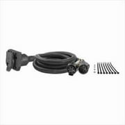 CURT 56070 7-Foot Vehicle-Side Truck Bed 7-Pin Trailer Wiring Harness Extension, Select Chevrolet, Dodge, Ford, GMC, Nissan, Ram, Toyota