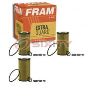 3 pc FRAM CH8481 Extra Guard Engine Oil Filters for 13A-161Y 7-14 AL8087 M8445 TM-15 TM-23 Oil Change Lubricant Filters Fits select: 1998-2011 MERCEDES-BENZ E, 1998-2012 MERCEDES-BENZ C