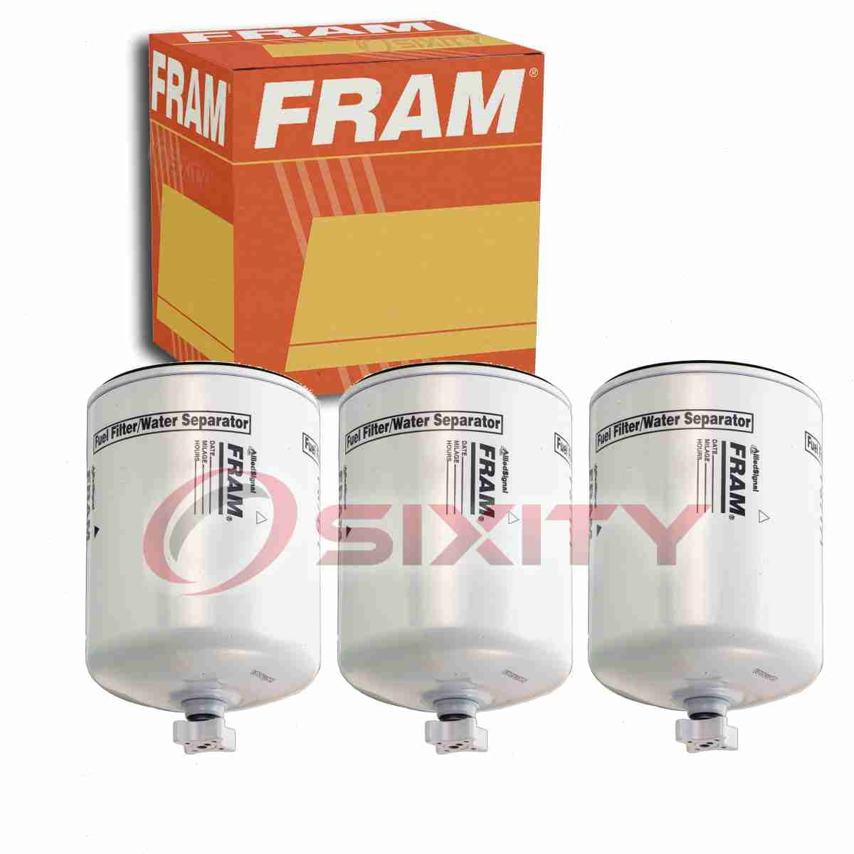 3 pc FRAM PS7171 Fuel Water Separator Filters for 1677004C91 FF1041-SP Air Delivery Filters