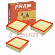 3 pc FRAM CA3399 Extra Guard Air Filters for A1131C A663 AAF-83-A AF880 CA1043 CA3592 E-1570 Intake Inlet Manifold Fuel Delivery Filters