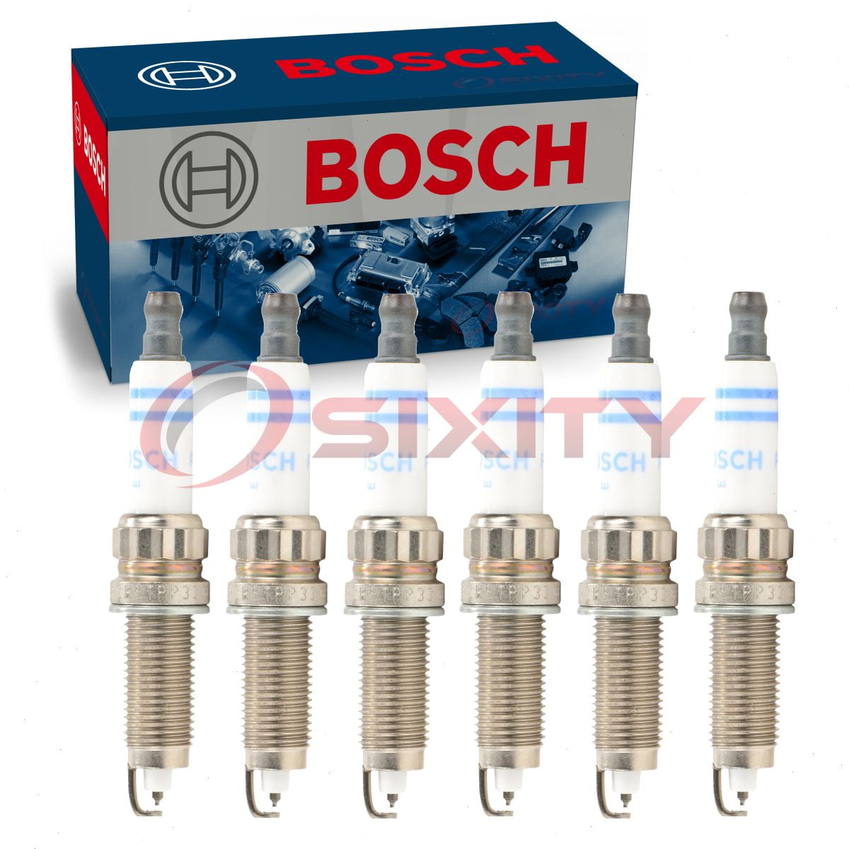 6 pc Bosch Double Platinum Spark Plugs BMW 535i xDrive 3.0L L6 2011-2016