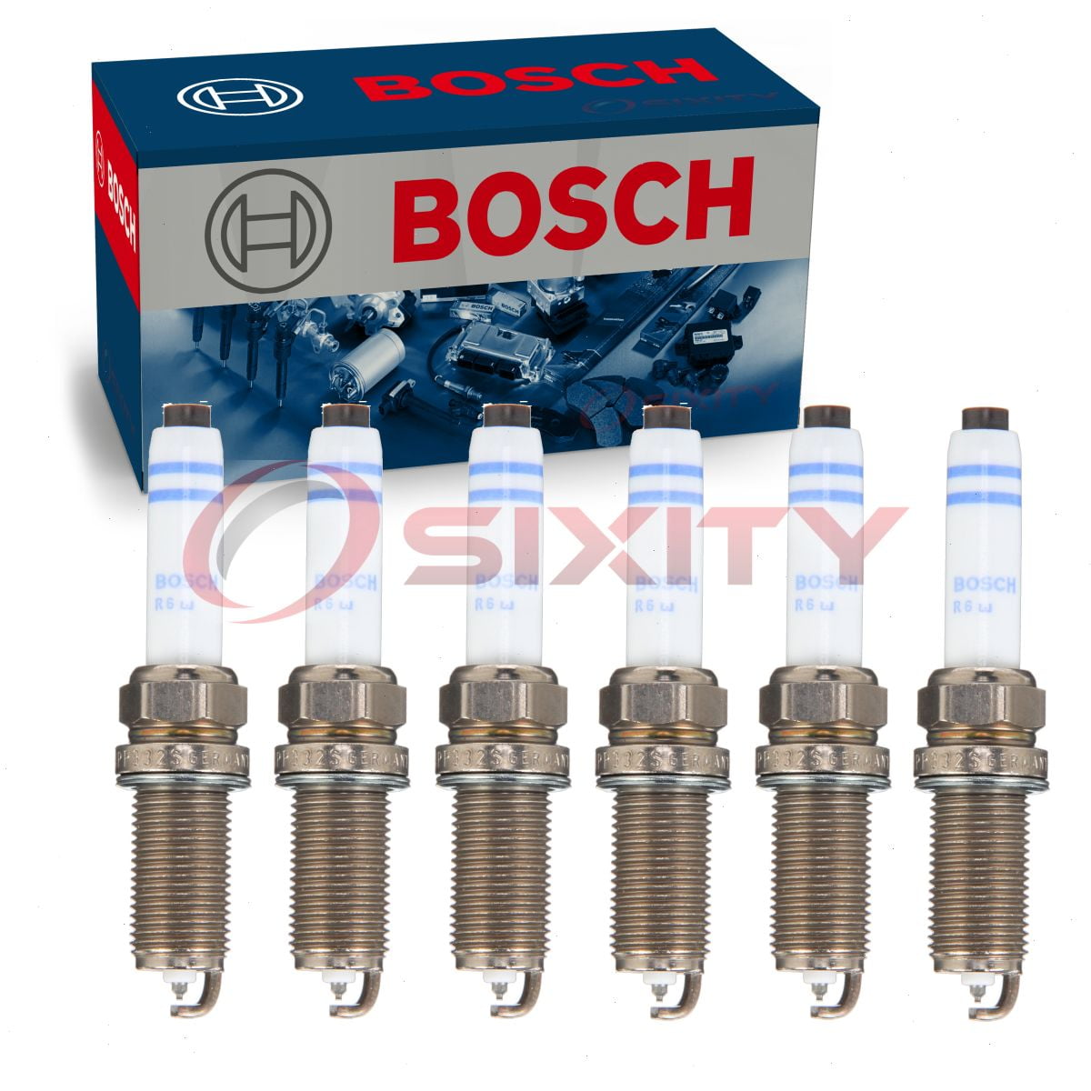 6 pc Bosch Double Platinum Spark Plugs Porsche Macan 3.0L 3.6L V6 2015-2018