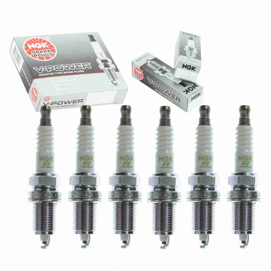 6 pc NGK V-Power Spark Plugs Acura TL 3.2L V6 2002-2003
