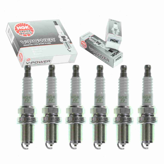 6 pc NGK V-Power Spark Plugs Land Rover Freelander 2.5L V6 2002-2005