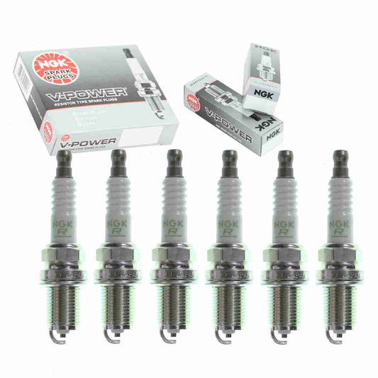 6 pc NGK V-Power Spark Plugs Nissan Frontier 3.3L V6 2001-2004