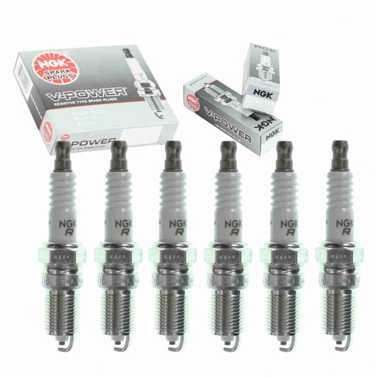 6 pc NGK V-Power Spark Plugs Saturn Aura 3.5L V6 2007-2008