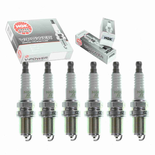 6 pc NGK V-Power Spark Plugs Toyota T100 3.4L V6 1995-1998