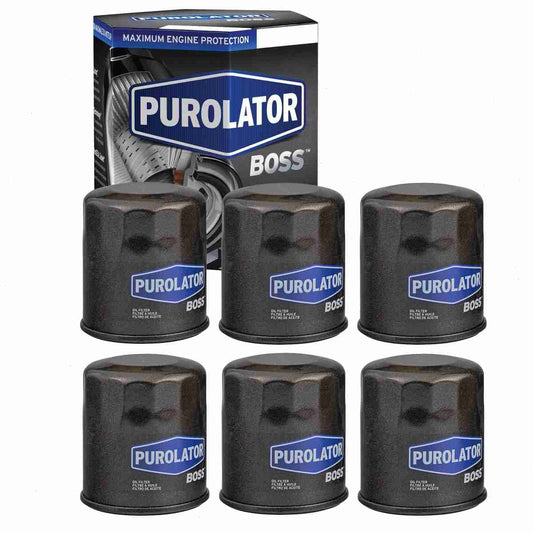 6 pc Purolator BOSS PBL14615 Engine Oil Filters for Oil Change Lubricant Filters Fits select: 2001-2023 SUBARU FORESTER, 2008-2023 SUBARU OUTBACK