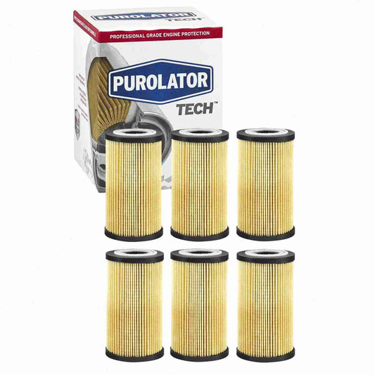 6 pc Purolator TECH TL35610 Engine Oil Filters for 041-8192 26320-3C100 26330-3C100 27061 37061 57061 61857061 7061 84061 AL9999 ALO-8148 ALO26 CF5610 CF615 CH9999 COC9999 FP9999 G7061 GL35610 LF615