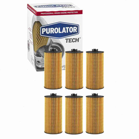 6 pc Purolator TECH TL45526 Engine Oil Filters for 3C3Z 6731 AA 47312 57311 57312 57312XP 61857311 84311 CF5515 CH9549 COC9549 EA15K88 FP9549 LP2017 LP2017FC M1009 M1C-651 M2016 MGL57311 MO5515