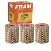 3 pc FRAM C138PL Heavy Duty Engine Oil Filters for 1681202C91 25012547 F0HZ-3C602-A H25991 HF971 PF1736 Oil Change Lubricant Filters