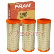 3 pc FRAM CA9269 Extra Guard Air Filters for 128782A1 3I-2144 AE9055 AF2282 AF25521 AF5394 RS3709 Intake Inlet Manifold Fuel Delivery Filters Fits select: 2004-2016 CHEVROLET EXPRESS G3500