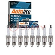 8 pc Autolite AP25 Platinum Spark Plugs for 2 2423 406 4AF2 5024 6113 Ignition Wire Secondary