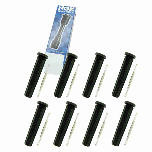 8 pc NGK 58969 Ignition Coil Boots for 02545 138026 2545 50049 50049-1 671-8163 702482 SPB166 SPP103E Direct Spark Plug Wire
