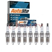 8 pc Autolite AP5145 Platinum Spark Plugs for 11 6105 Ignition Wire Secondary Fits select: 1983-1990,1994-1997 FORD MUSTANG