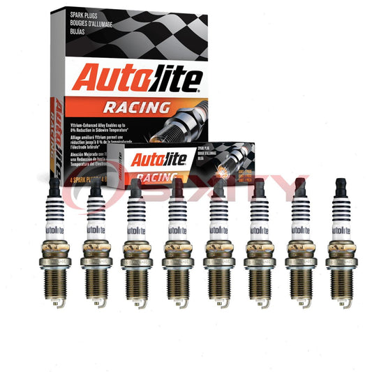 8 pc Autolite AR3924 Racing Spark Plugs for 71 7373 Ignition Wire Secondary