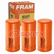 3 pc FRAM PH3776 Heavy Duty Engine Oil Filters for 40-0000-406 57034 5I-7950 BD7158 P502093 WD-393 Oil Change Lubricant Filters