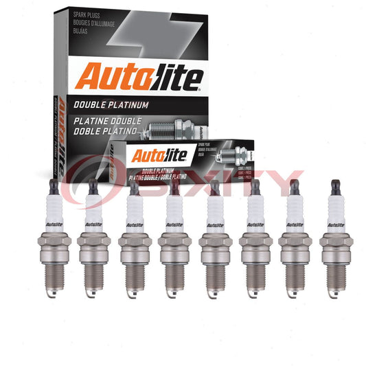 8 pc Autolite APP646 Double Platinum Spark Plugs for 31 41-819 Ignition Wire Secondary Fits select: 1990-2000 DODGE GRAND CARAVAN, 1990-2000 CHRYSLER TOWN & COUNTRY