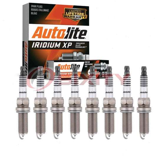8 pc Autolite Iridium XP XP6203 Spark Plugs for Ignition Wire Secondary Fits select: 2011-2014 HYUNDAI SONATA, 2013-2016 KIA OPTIMA