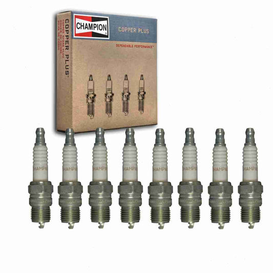 8 pc Champion 121 Copper Plus Spark Plugs for 4339492 7968 AF3 AF3C ARF3 ARF4 ASF3C ASF4C HR8A HR8AC MR43T R42CT R42T R43CT R43T RV8C T20RU Ignition Wire Secondary