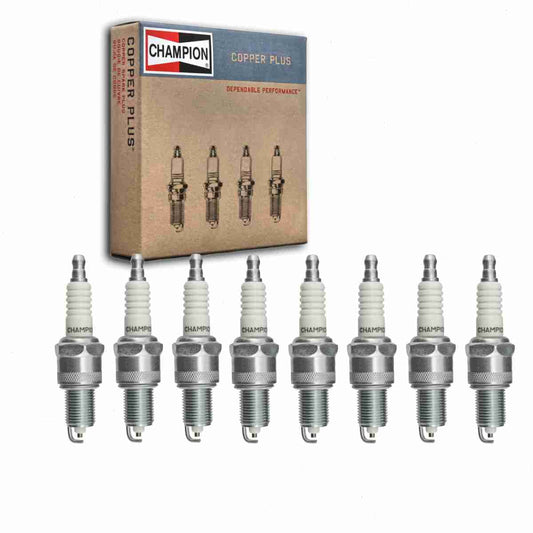 8 pc Champion 31 Copper Plus Spark Plugs for 41-605 4686083 RN14MC5 W14EXRU15 WR10LCV Ignition Wire Secondary Fits select: 1990-2000 DODGE GRAND CARAVAN, 1990-2000 CHRYSLER TOWN & COUNTRY