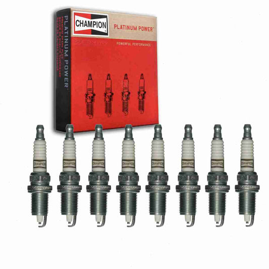 8 pc Champion 3436 Platinum Spark Plugs for 4313 HGR7MDPO RC12LC4 Ignition Wire Secondary Fits select: 1997-2003 DODGE RAM 1500, 1997-2003 DODGE DAKOTA