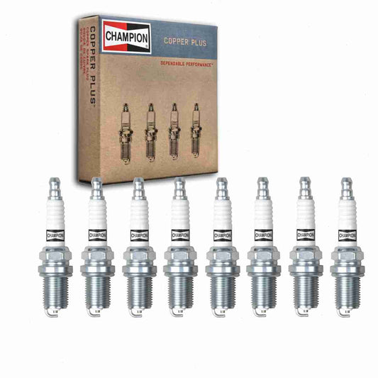 8 pc Champion 431 Copper Plus Spark Plugs for 41-603 41-618 41-629 41-831 496018S 5092 BKR4E BKR4EVX FR4LS FR4LSJ FR5 FR5LM FR5LS RC14YC Ignition Wire Secondary Fits select: 1991-2002 SATURN SL1