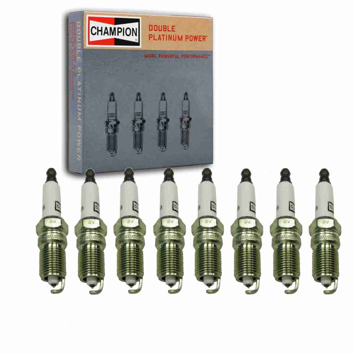 8 pc Champion 7983 Double Platinum Spark Plugs for 12571164 12578277 41-952 41-974 41-983 41-985 4469 HGR9LQPO PZTR5A15 RS14PMPB5 Ignition Wire Secondary