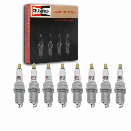 8 pc Champion 9002 Iridium Spark Plugs for RC10WMPB4 Ignition Wire Secondary Fits select: 2010-2012 SUBARU OUTBACK, 2007-2012 JEEP LIBERTY