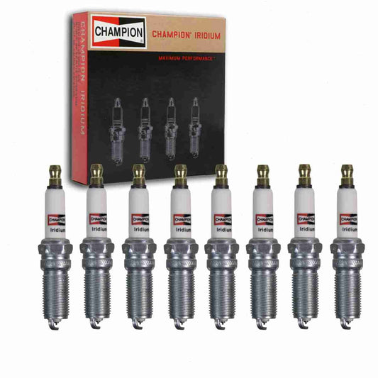 8 pc Champion 9300 Iridium Spark Plugs for RES12WYPB4 Ignition Wire Secondary Fits select: 2008-2017 CHEVROLET EQUINOX, 2010-2020 FORD FUSION