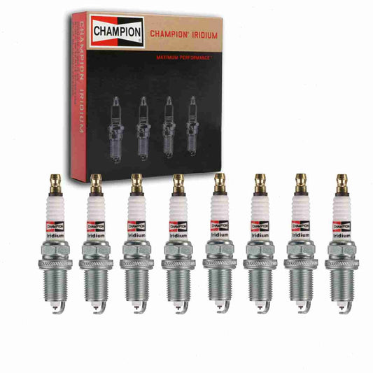 8 pc Champion 9806 Iridium Spark Plugs for 88969636 90080-91180 90080-91181 AGSP22YE13 IFR6A11 IFR6T11 RC8WMPB4 SK20R11 Ignition Wire Secondary