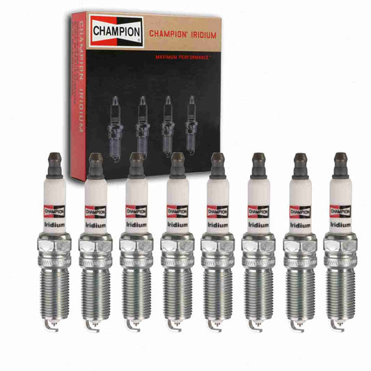 8 pc Champion 9901 Iridium Spark Plugs for 12597464 12598004 12607280 41-103 41-105 41-107 41-990 4515 8-12598-004-0 HGR8MQI ILTR5A13G LTR5IX-11 RE10WYPB5 Ignition Wire Secondary