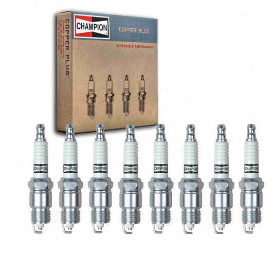 8 pc Champion Copper Plus Spark Plugs Ford Bronco 5.0L 5.8L 6.6L V8 1978-1996
