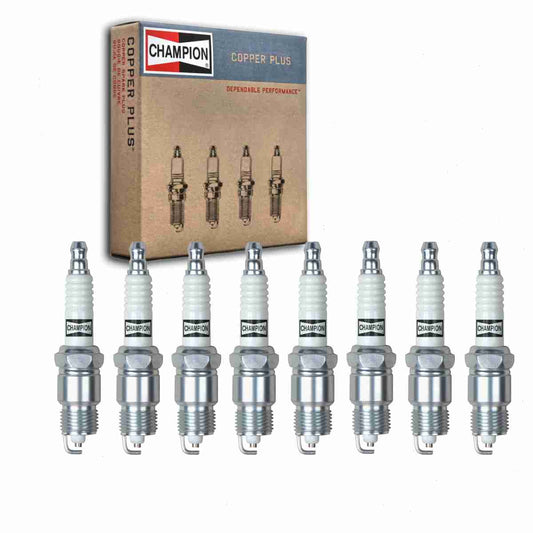 8 pc Champion Copper Plus Spark Plugs Ford F-150 5.0L 5.8L 7.5L V8 1975-1996