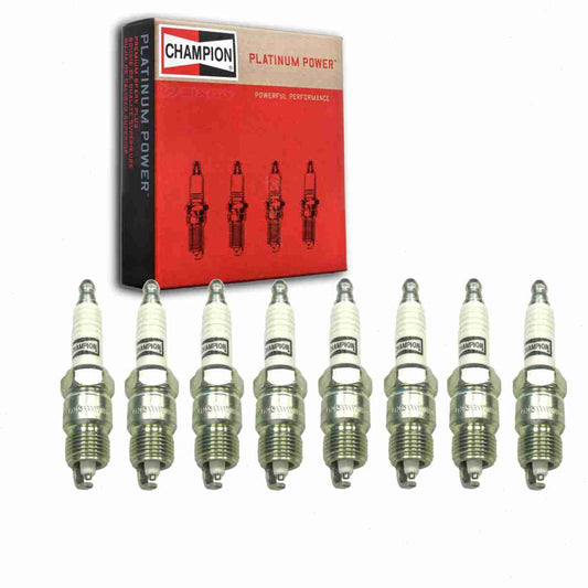 8 pc Champion Platinum Spark Plugs Lincoln Town Car 5.0L V8 1981-1985