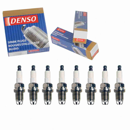 8 pc DENSO 3194 Standard Spark Plugs for 90919-01192 94856823 94859009 K16TR11 Ignition Wire Secondary Fits select: 1995-2004 TOYOTA TACOMA, 2000-2004 TOYOTA TUNDRA