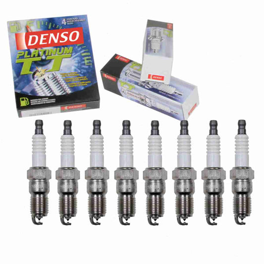 8 pc DENSO Platinum TT Spark Plugs Lincoln Town Car 4.6L 5.0L V8 1986-2011