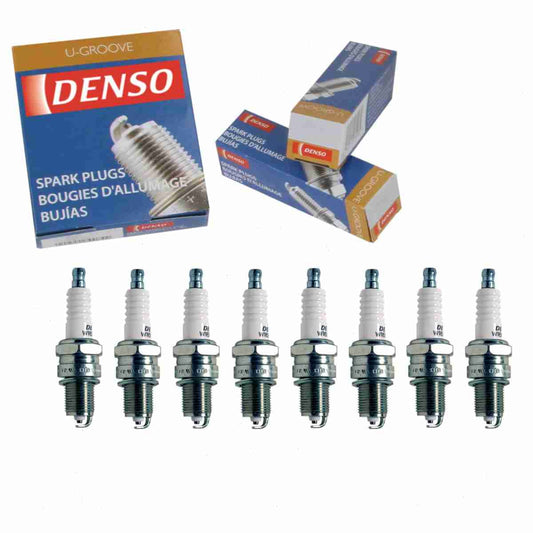 8 pc DENSO Standard U-Groove Spark Plugs Nissan D21 2.4L L4 1986-1989
