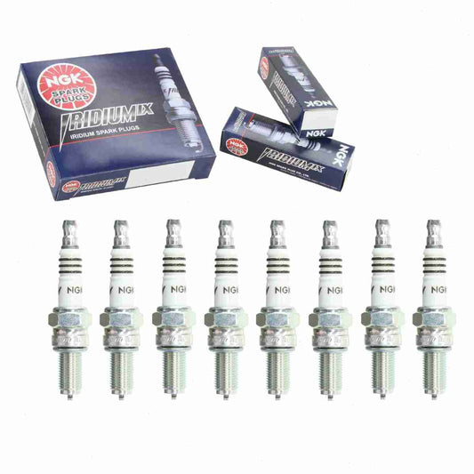 8 pc NGK 3521 Iridium IX Spark Plugs for 31600012 31600085 4132 4191 5366 5633 90793-20123 90793-20125 90793-20151 90793-2B125 99000-69835-CR9 999-06910-X9-024 IU27 IU27A RG6HCC U27ES-N-ZU U27ES-NZU