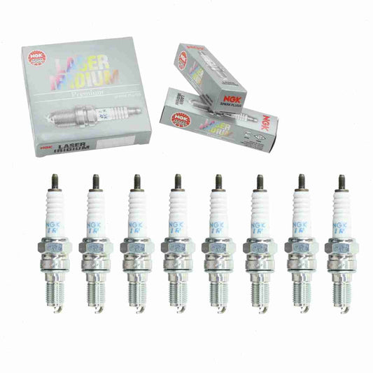 8 pc NGK 3653 Laser Iridium Spark Plugs for 31911-MBW-E11 5626 VUH24D VUH24Z Ignition Wire Secondary