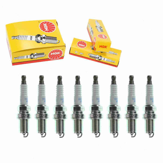 8 pc NGK 6130 Standard Spark Plugs for .K5RTC .K5TC 04886215 1765222 22401-12E15 22401-19V65 3137 4886215 77-303 BUJ00020 F9DCO K5RTC K5TC Q16PR-U Ignition Wire Secondary