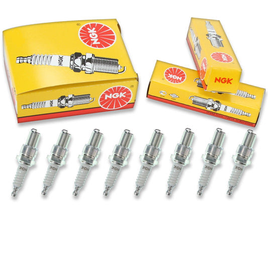 8 pc NGK 7928 Standard Spark Plugs for 09482-00478 2592 2611 4051 4062 AG501 N1 N57 S40XL W2C W2C0 W2CC W31ES W31ES-U Ignition Wire Secondary