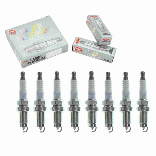 8 pc NGK 7968 Laser Platinum Spark Plugs for 101 000 062 AB 4503 4701 AGPS44F AGPS44F11 AGPS44F11J F7HPP222 F7HPPRX FR7HPP22 FR7HPP222 FR7HPP33 IK16TT K5RTSPP PK16TT YM21 12405 AA Ignition Wire