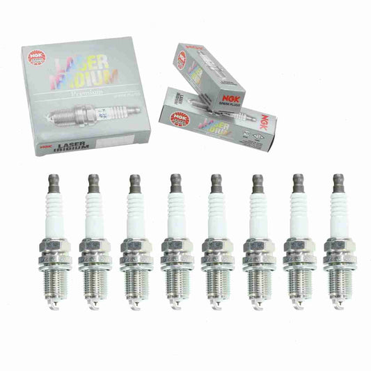 8 pc NGK 7994 Laser Iridium Spark Plugs for 09482-00547 3356 4503 4701 9008 9600 FR8KII33X IK16TT MD372553 PK16TT RC10WYPB5 SK16PR-A11 Ignition Wire Secondary