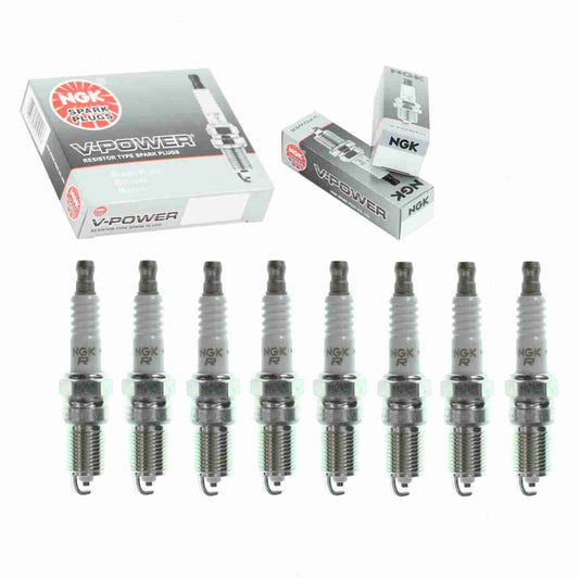 8 pc NGK V-Power Spark Plugs Chevrolet Express 3500 5.7L 7.4L 8.1L V8 1996-2002