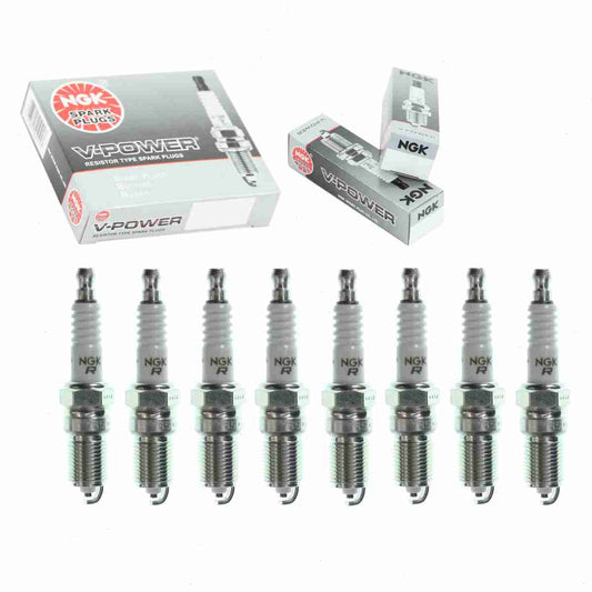 8 pc NGK V-Power Spark Plugs Chevrolet Silverado 1500 4.8L 5.3L 6.0L 6.2L V8 1999-2013