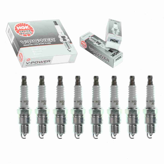 8 pc NGK V-Power Spark Plugs Ford E-150 Econoline 5.0L V8 1989-1996
