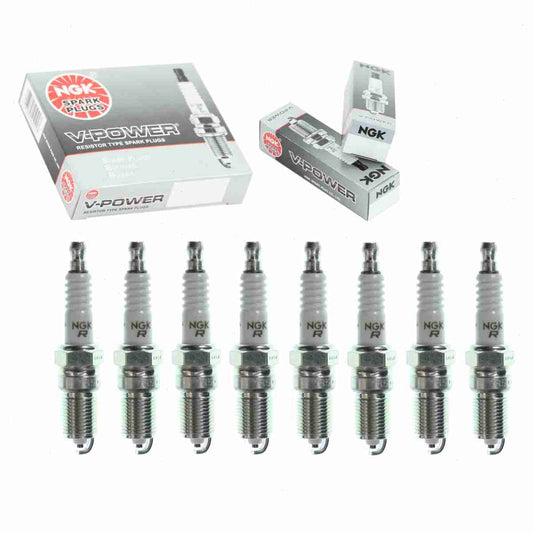 8 pc NGK V-Power Spark Plugs Ford F-150 4.6L 5.4L 5.8L V8 1993-2010